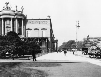 The Palace of Wilhelm I built 1834-37 by Carl F. Langhans, Unter den Linden, Berlin, c.1910 by Jousset